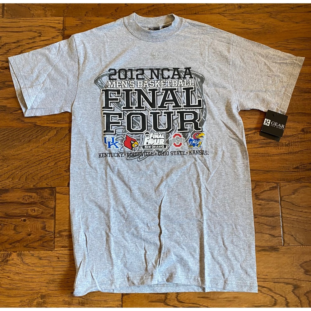 Gear For Sports 2012 NCAA Final Four New Orleans Mens T-Shirt Gray Medium NWT